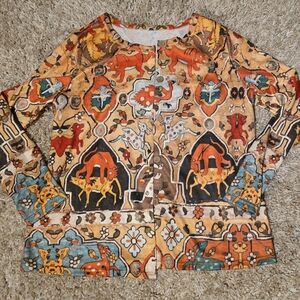 Colorful Animal Print Kids Shirt